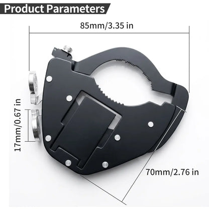 Universal Motorcycle Handlebar Throttle Lock - Ergonomic Grip Clamp for Speed Maintenance and Fatigue Relief During Extended Rides