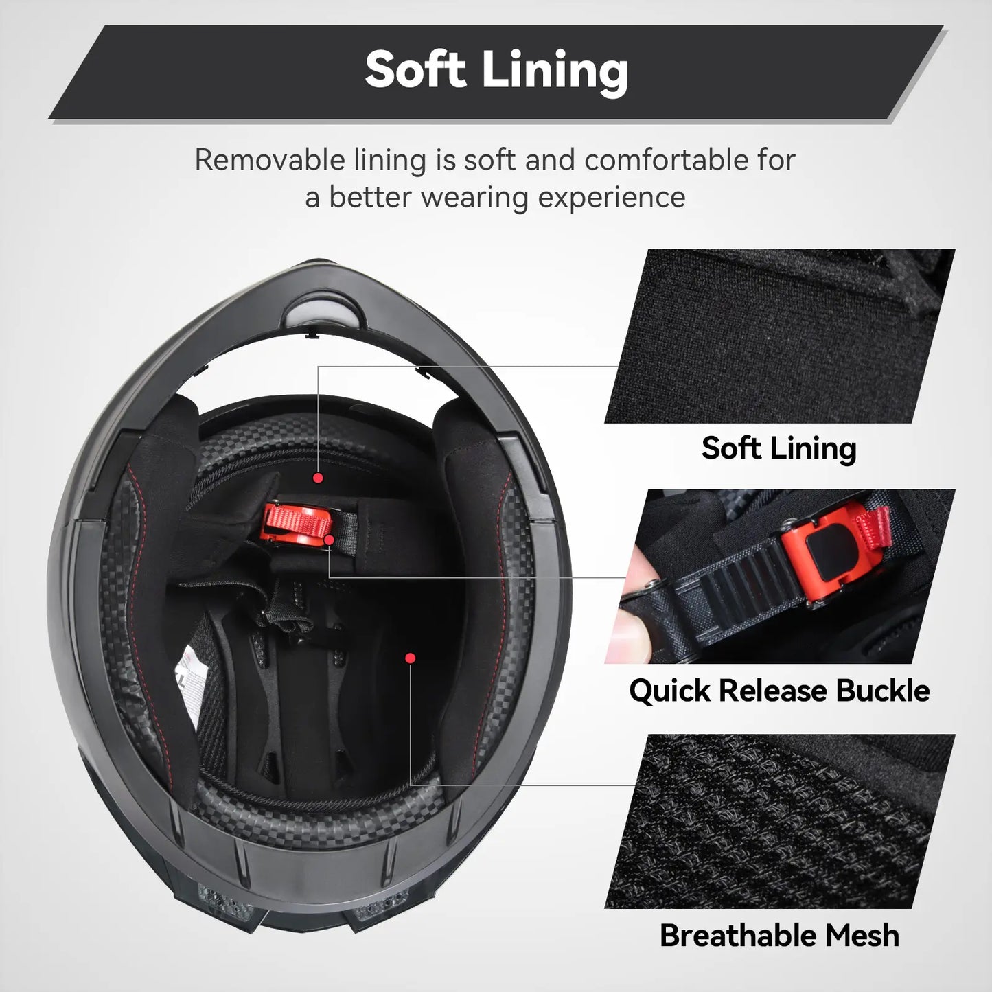Adult Modular Motorcycle Helmets, DOT Approved Flip up Dual Visor Full Face Helmet for Men Women Moto ATV UTV Snowmobile ADV Four Wheeler Street Bike with Gloves & Mask