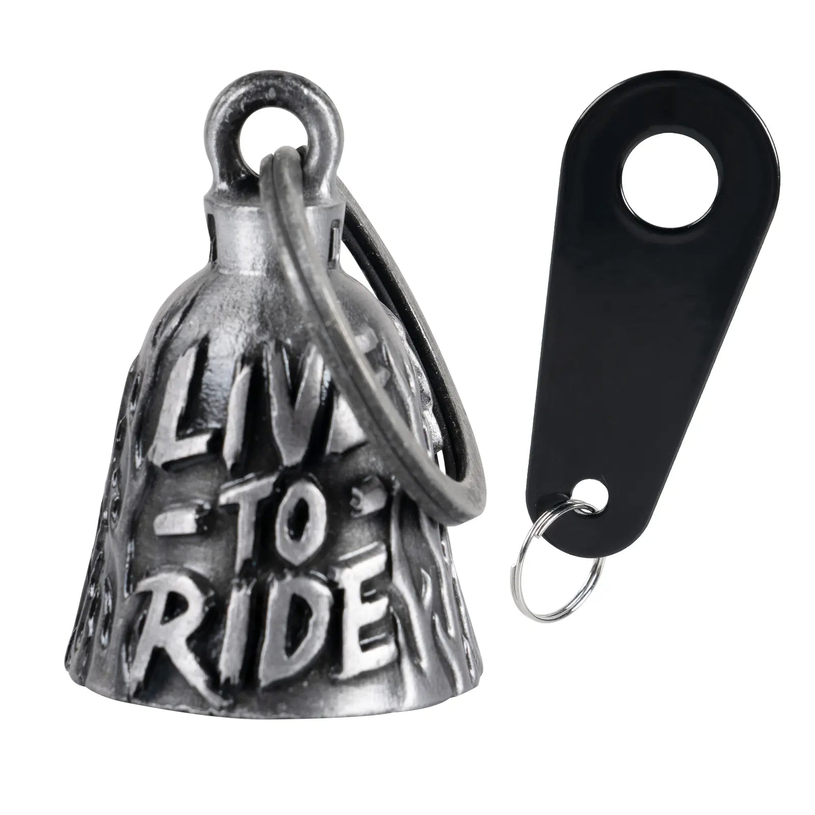 Dream Apparel I Love You Bell, Christmas/Halloween Bell, Gremlin/Guardian Motorcycle Bell/Motorcycle Key Chain for Women Men W/Hanger Bikers, Bell for Riders, Good Luck Riding Bell Spiritbell Moto Accessories