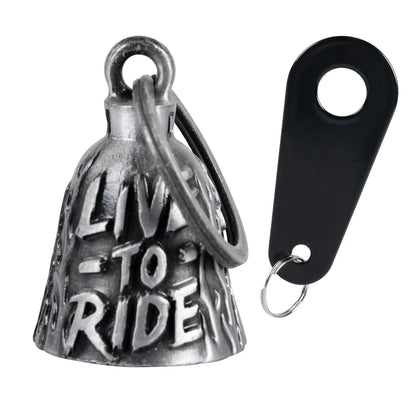 Dream Apparel I Love You Bell, Christmas/Halloween Bell, Gremlin/Guardian Motorcycle Bell/Motorcycle Key Chain for Women Men W/Hanger Bikers, Bell for Riders, Good Luck Riding Bell Spiritbell Moto Accessories