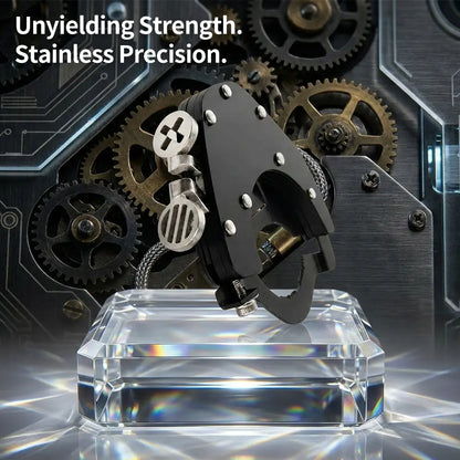 Universal Motorcycle Handlebar Throttle Lock - Ergonomic Grip Clamp for Speed Maintenance and Fatigue Relief During Extended Rides