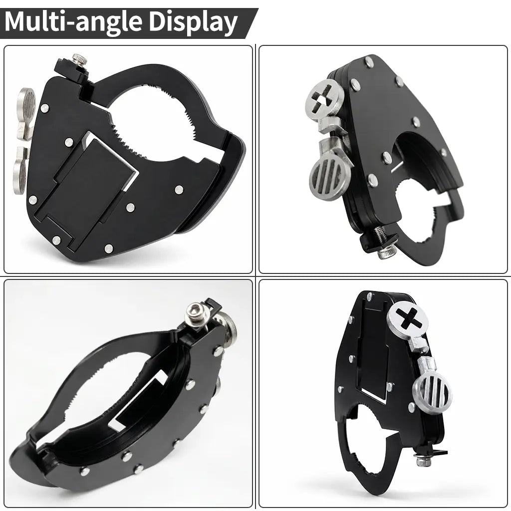 Universal Motorcycle Handlebar Throttle Lock - Ergonomic Grip Clamp for Speed Maintenance and Fatigue Relief During Extended Rides